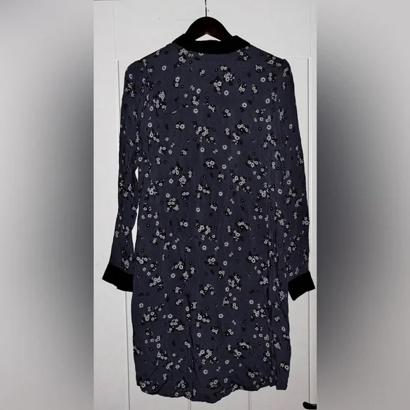 Suzy Shier Floral Shirtdress Women‎ L Oriental Cottagecore Prairie Dainty - Picture 2 of 6